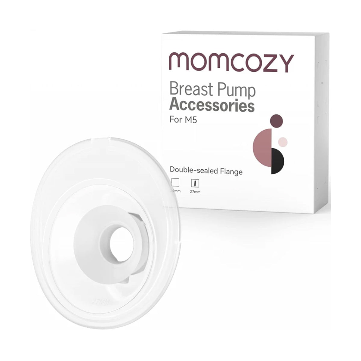 Momcozy 27mm Replacement Flange for M5 Wearable Breast Pump - Comfortable Fit and Efficient Suction