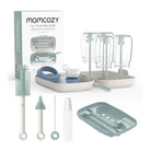 Momcozy 7-in-1 Comprehensive Baby Bottle Cleaning Brush and Drying Rack Set