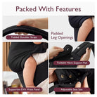 Momcozy Ergonomic Baby Carrier for Newborn to Toddler - Adjustable Breathable Wrap - Black