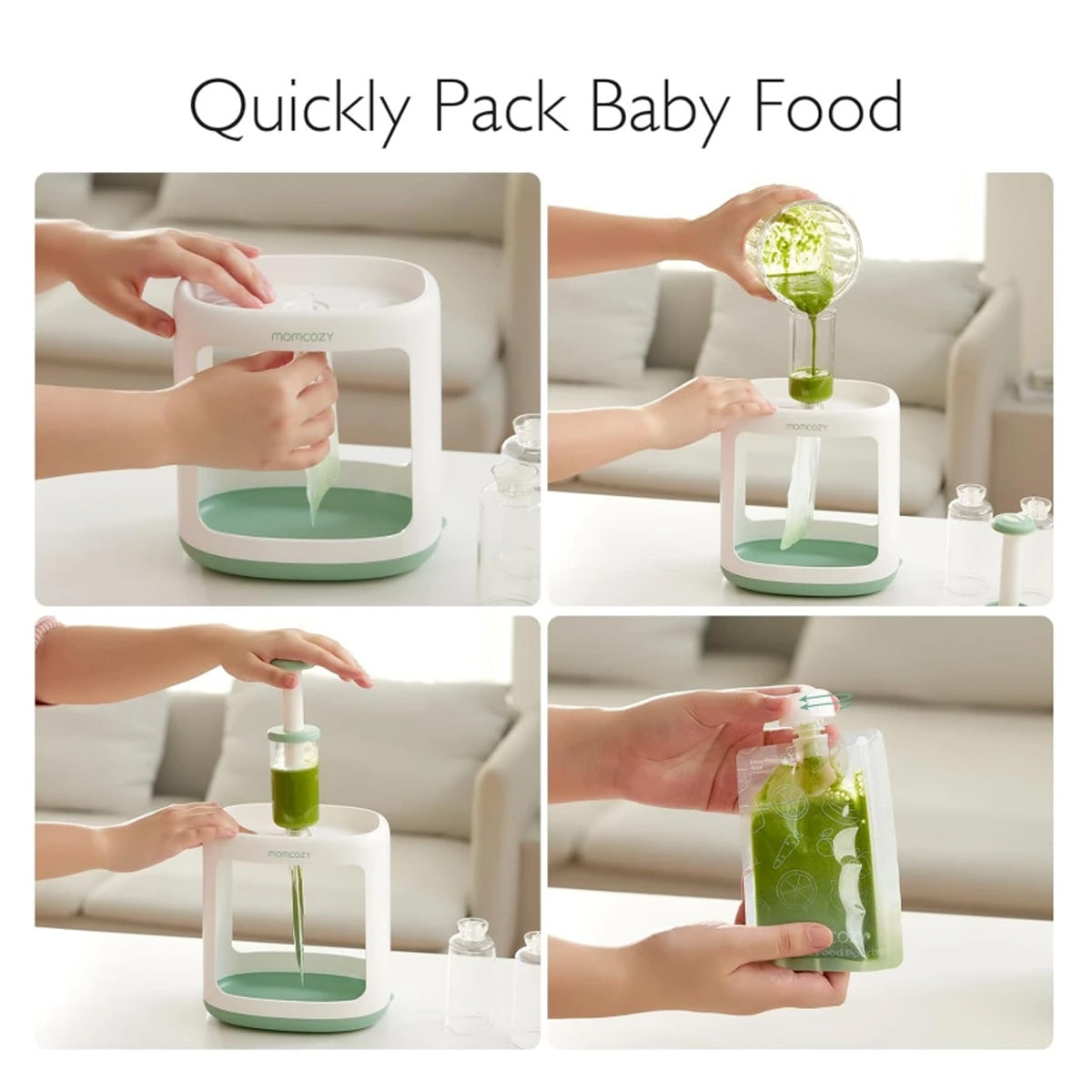 Momcozy All-in-One Baby Food Maker and Steamer for Puree and Storage