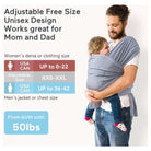 Momcozy Adjustable Baby Wrap Carrier - Breathable Cotton Sling for Newborns and Infants