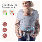 Momcozy Adjustable Baby Wrap Carrier - Breathable Cotton Sling for Newborns and Infants