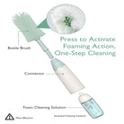 Momcozy Innovative Push-Press Bottle Brush Cleaning Kit for Baby Bottles and Nipples