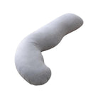 Momcozy J-Shaped Full Body Maternity Pillow for Pregnancy Support - Grey