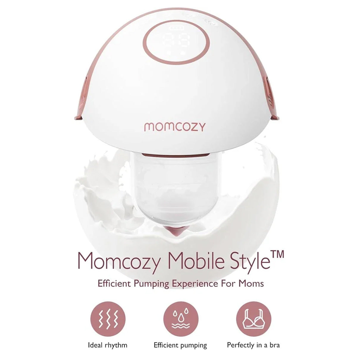 Momcozy M6 Wearable Hands-Free Single Electric Breast Pump - Portable Mobile Design