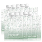 Momcozy Reusable Baby Food Pouches - BPA-Free Silicone Squeeze Pouches for Homemade Purees (Pack of 10, Leak-Proof Design, Easy to Clean, Dishwasher Safe, Eco-Friendly Feeding Solution, Travel-Friendly Baby Food Storage)
