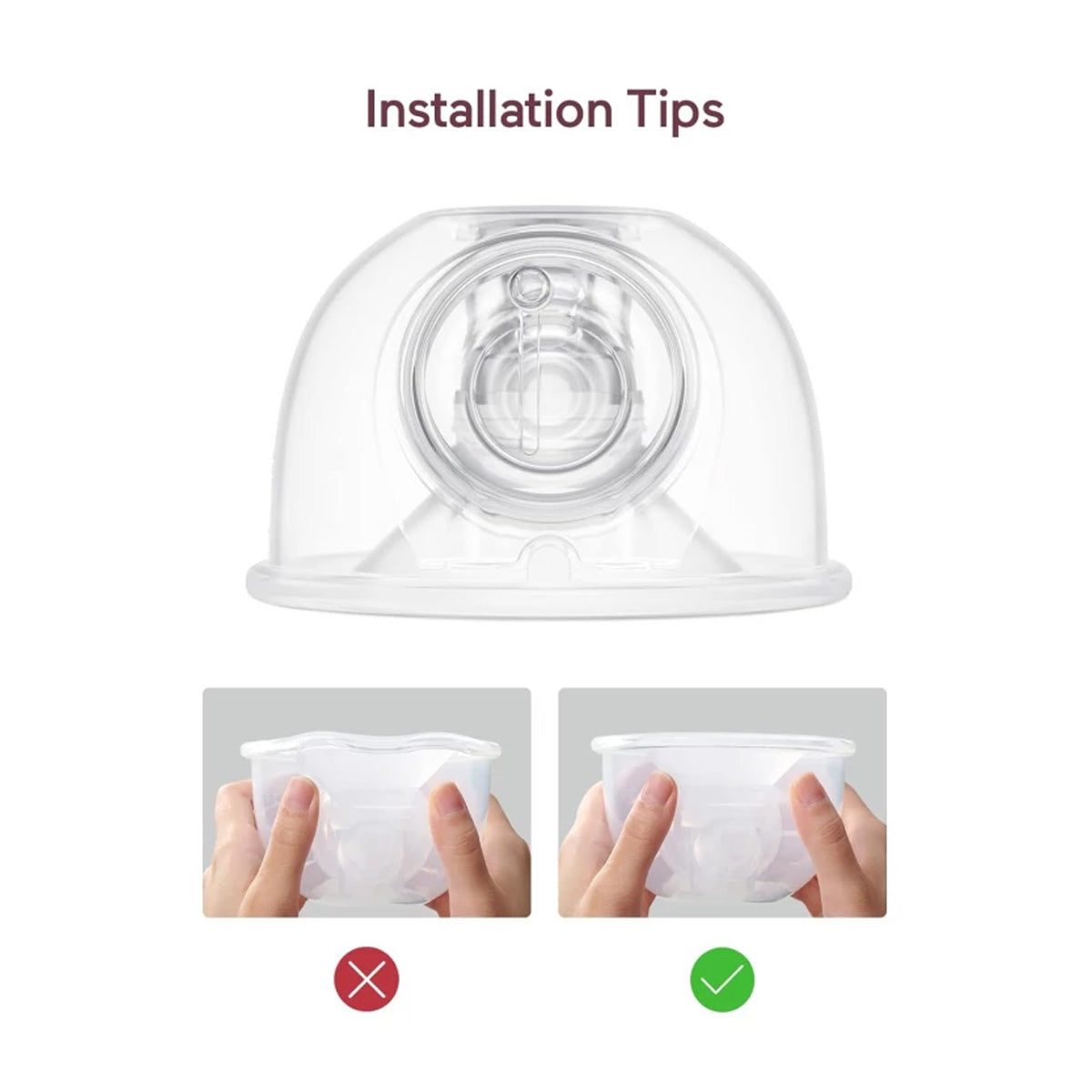 Momcozy S9 Pro / S12 Pro Double Layer Sealed Flange Replacement Set for Breast Pumps