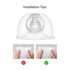 Momcozy S9 Pro / S12 Pro Double Layer Sealed Flange Replacement Set for Breast Pumps