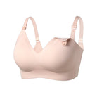 Momcozy Seamless Hands-Free Pumping and Nursing Bra, Beige Comfort Fit