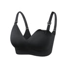 Momcozy Seamless Hands-Free Pumping and Nursing Bra, Black, Comfortable Maternity Undergarment