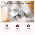 Momcozy Silver Nipple Shields for Breastfeeding - 45MM Large Size