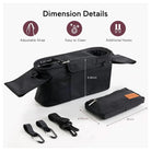 Momcozy Universal Stroller Organizer Bag with Insulated Cup Holders and Phone Pocket