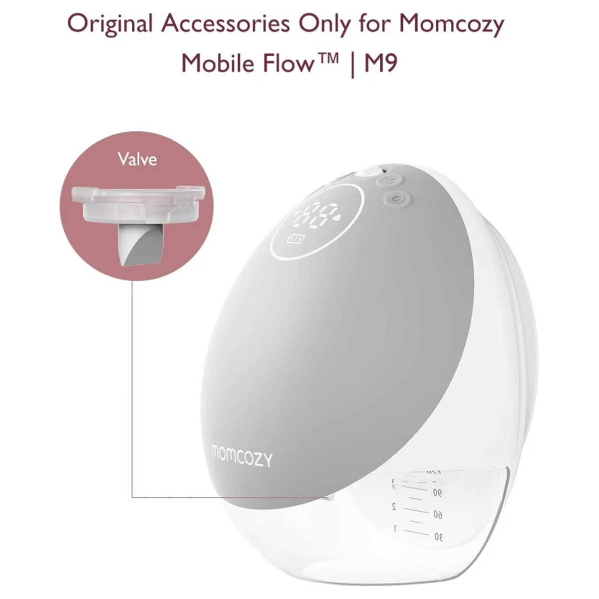 Momcozy Replacement Silicone Duckbill Valve for M9X2 Breast Pump