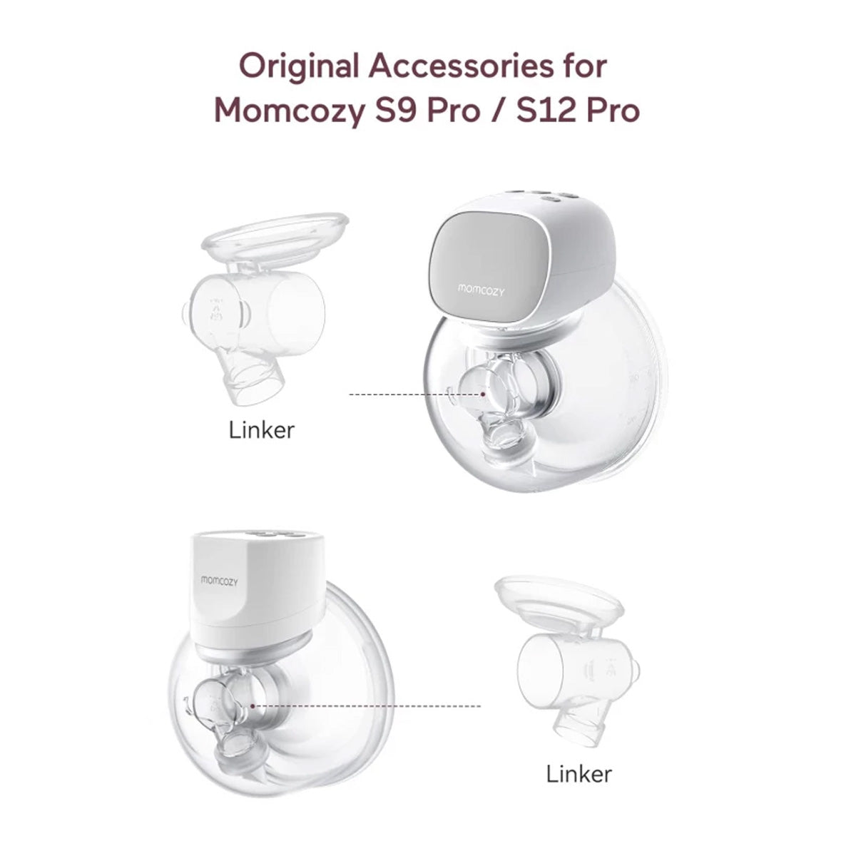 Momcozy Wearable Breast Pump Replacement Linker for S9 Pro and S12 Pro Models