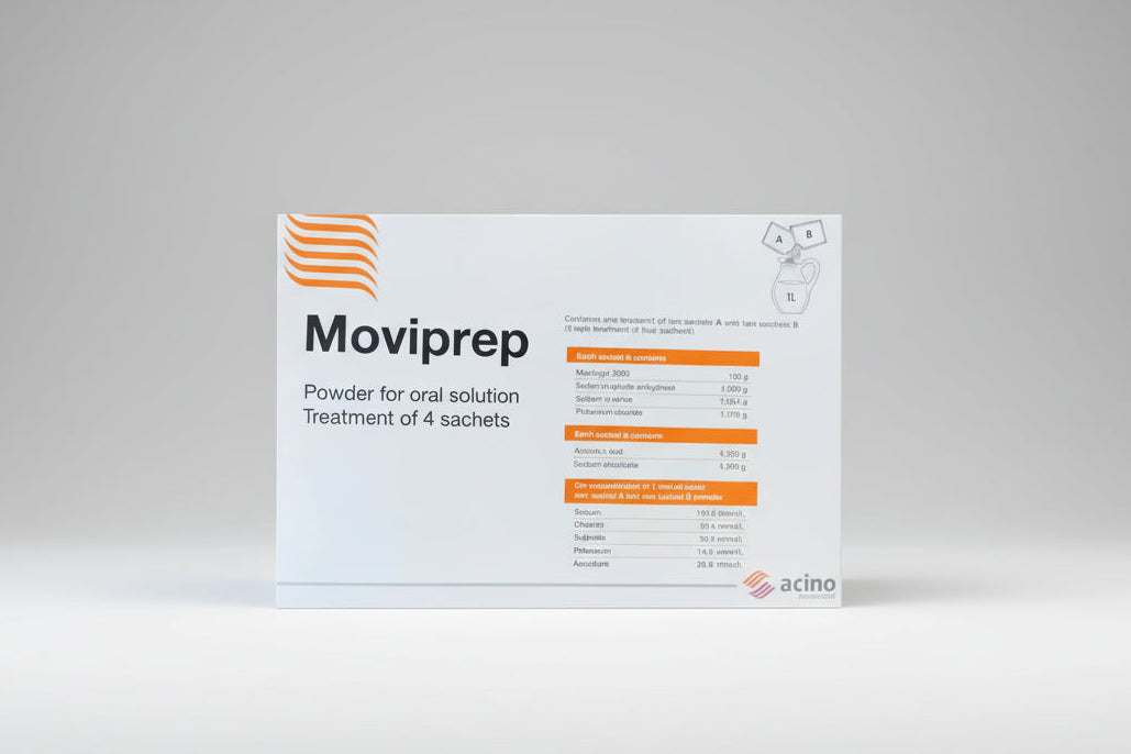 Moviprep powder sachets bowel preparation colonoscopy cleansing solution