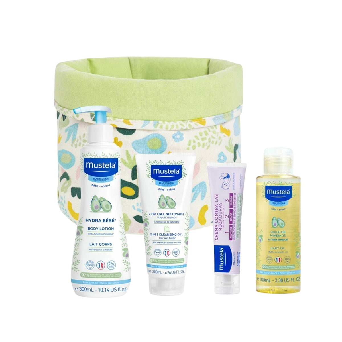 Mustela Gentle Baby Care Essentials Gift Set Hydra Bebe Body Lotion Cleansing Gel Barrier Cream Massage Oil Health Boutique