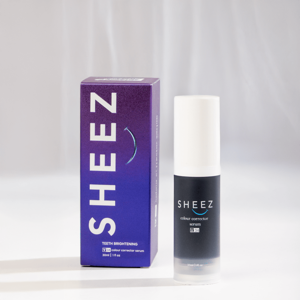 Sheez teeth whitening product for a brighter smile in Jordan and GCC-health boutique