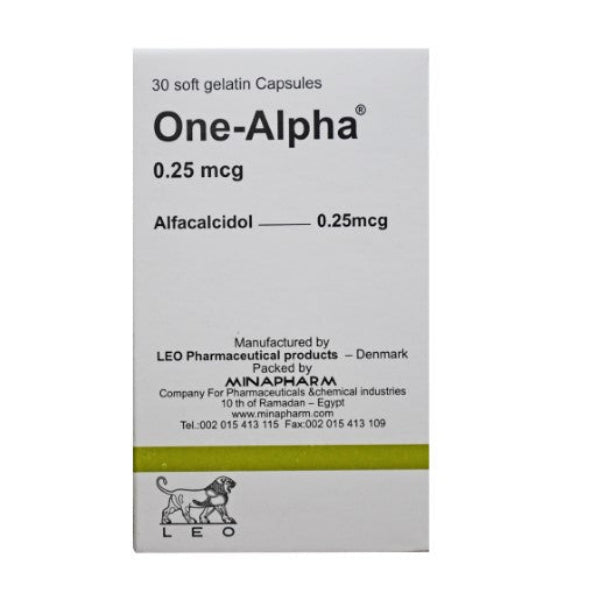 ONE-ALPHA® 0.25 MCG (30 Capsules) – Calcium & Bone Metabolism Support