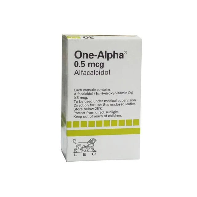 One Alpha 0.5 mcg alfacalcidol capsules 30
