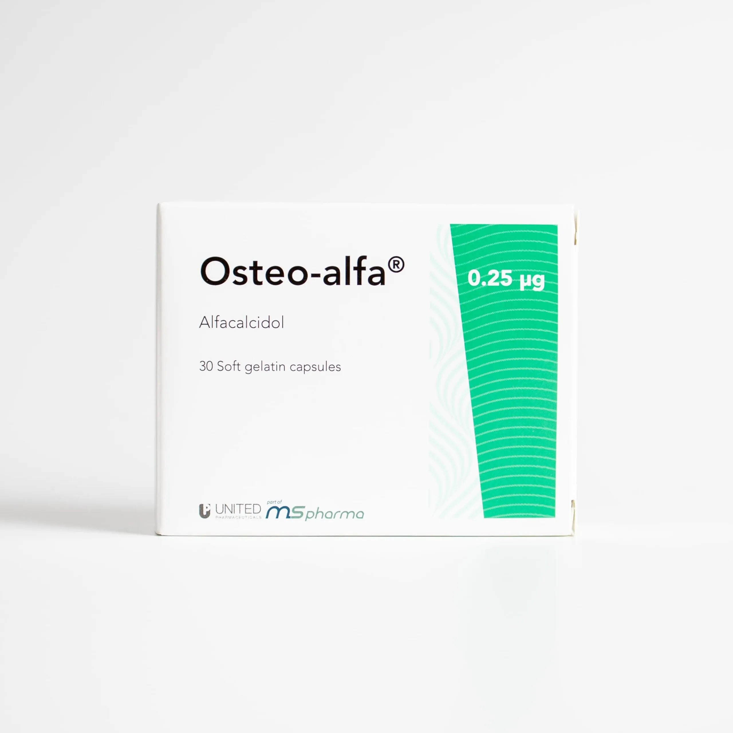 OSTEO-ALFA® 0.25 MCG (30 Softgels) – Alfacalcidol for Osteoporosis