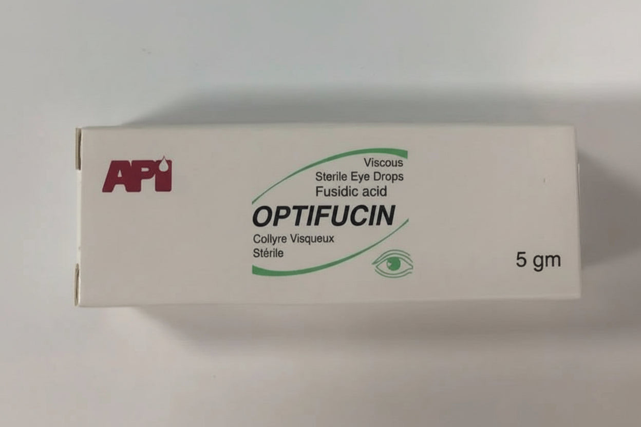 Optifucin® 1% Viscous Eye Drops (5g) – Fusidic Acid Ophthalmic Antibiotic