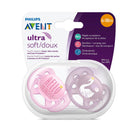Philips Avent Soother Soft 6-18m Girl Deco Hel