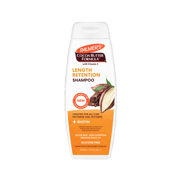 Palmer's Cocoa Butter Formula With Vitamin E Length Retention Shampoo 400ml strengthening shampoo for dry damaged hair Health Boutique