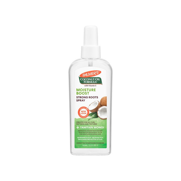 Palmer's Coconut Oil Strong Roots Spray 150ml moisturizing scalp and hair spray for dry frizzy hair Health Boutique