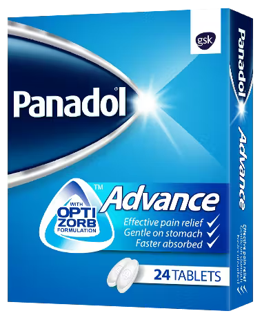 Panadol Advance fast absorbing paracetamol pain relief tablets-health Boutique Jordan