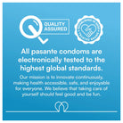 Pasante Climax Delay Condoms - 12 Pack Lubricated Latex Condoms with Benzocaine