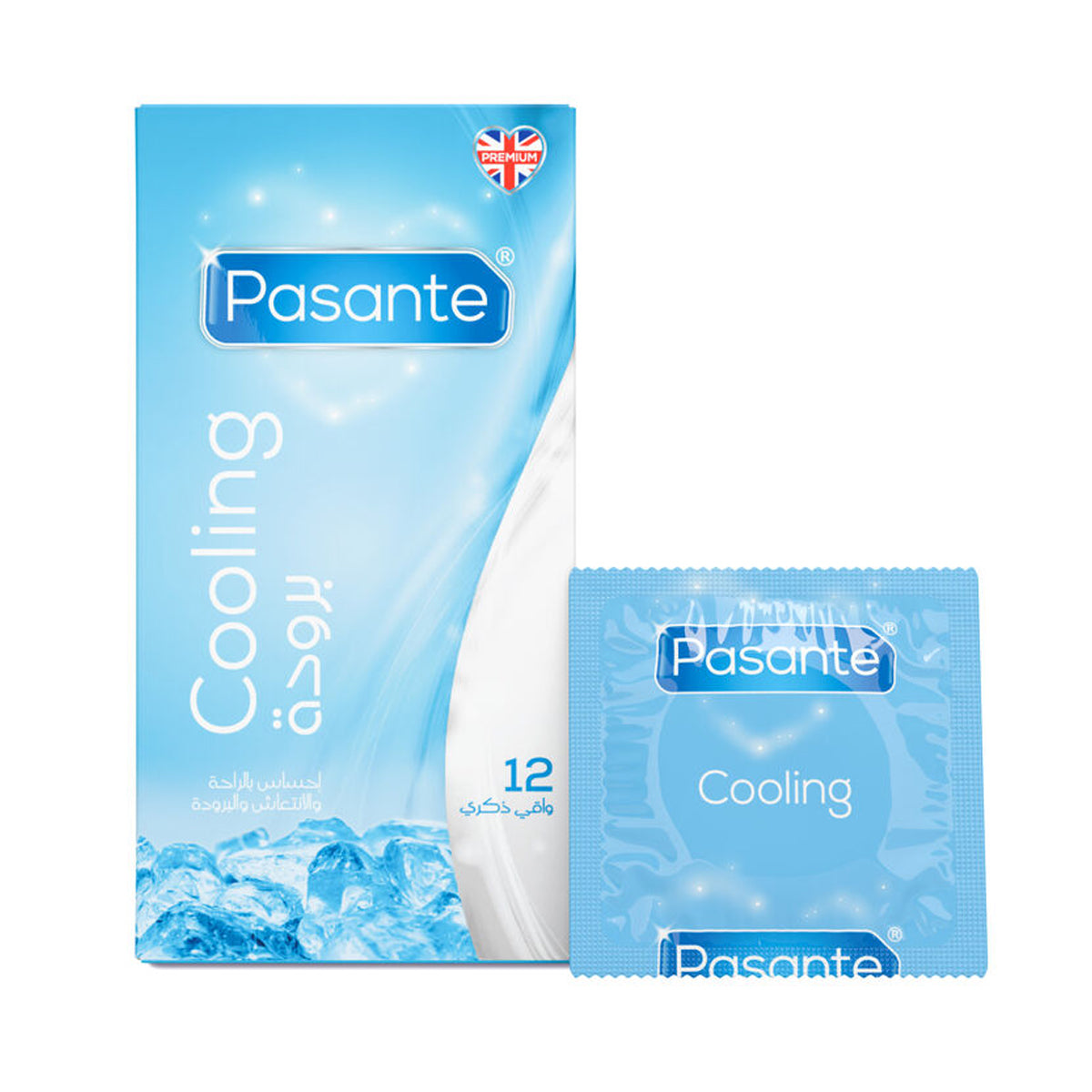 Pasante Cooling Sensations Lubricated Latex Condoms - 12 Pack