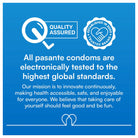 Pasante Passion Flavoured Condoms - 12 Pack Lubricated Latex Contraceptives