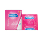 Pasante Regular Condoms - Standard Fit Lubricated Latex Condoms, 3 Pack