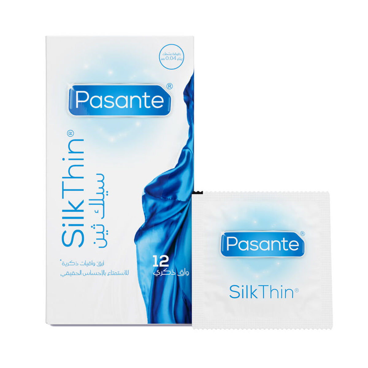 Pasante Silk Thin Lubricated Latex Condoms - 12 Pack