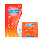 Pasante Warming Lubricated Latex Condoms - 12 Pack