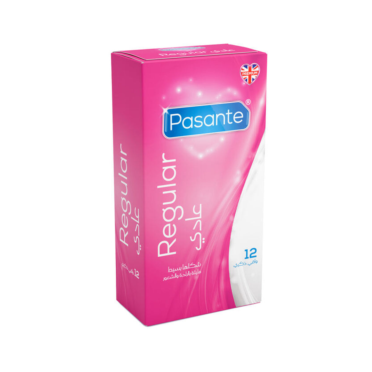 Pasante Regular Condoms - Lubricated Latex Prophylactics, 12 Pack