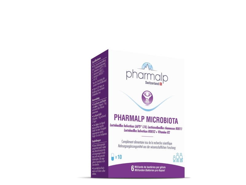 Pharmalp Microbiota probiotic capsules – digestive and gut microbiota support supplement