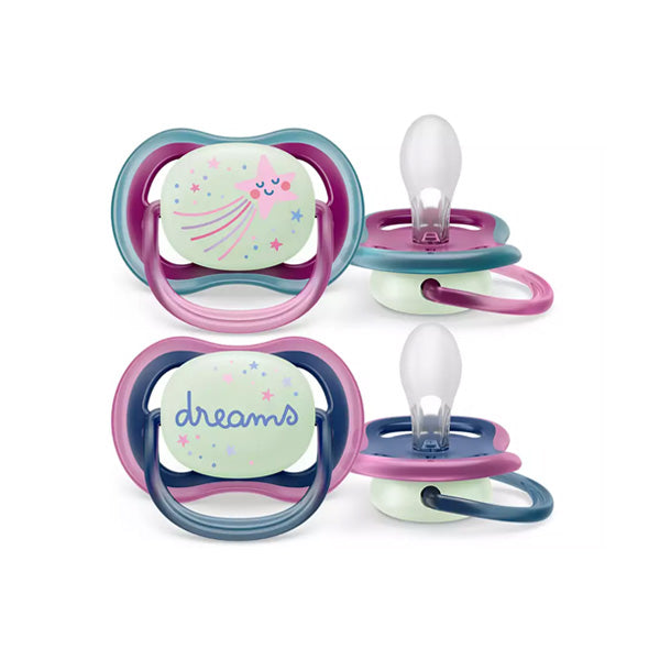 Philips Avent Ultra Air Nighttime Soother Purple & Blue (6-18 M)