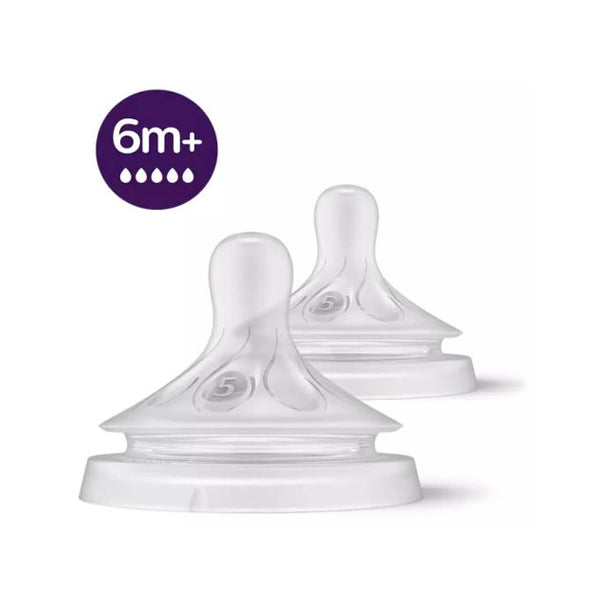 Philips Avent Natural Response Nipple 5 Flow 2 pack 6m+