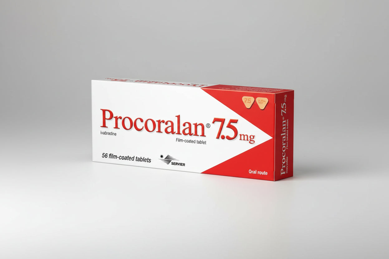 Procoralan 7.5 mg ivabradine tablet 56 heart rate control prescription medicine