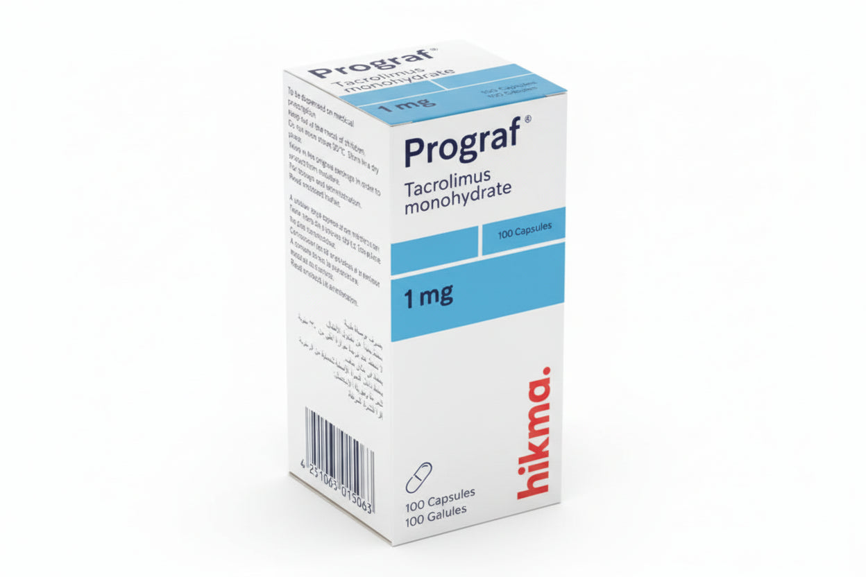 Prograf® 1 mg Capsules (100 Capsules) – Tacrolimus Immunosuppressive Therapy