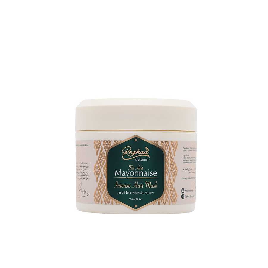 Raghad Organics Mayonnaise Hair Mask 500ml protein-rich hair treatment for dry damaged hair Health Boutique