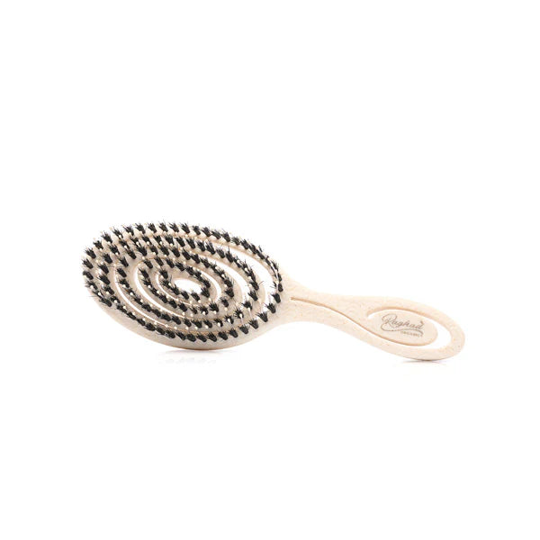 Raghad Organics Mixed-Bristle Brush for smooth shiny hair gentle detangling standard size Health Boutique