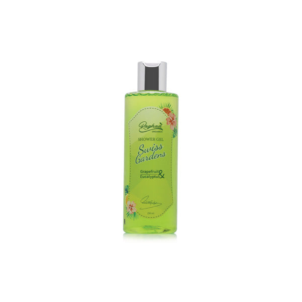 Raghad Organics Swiss Gardens Shower Gel refreshing cleansing Dead Sea Salt body wash 250ml Health Boutique