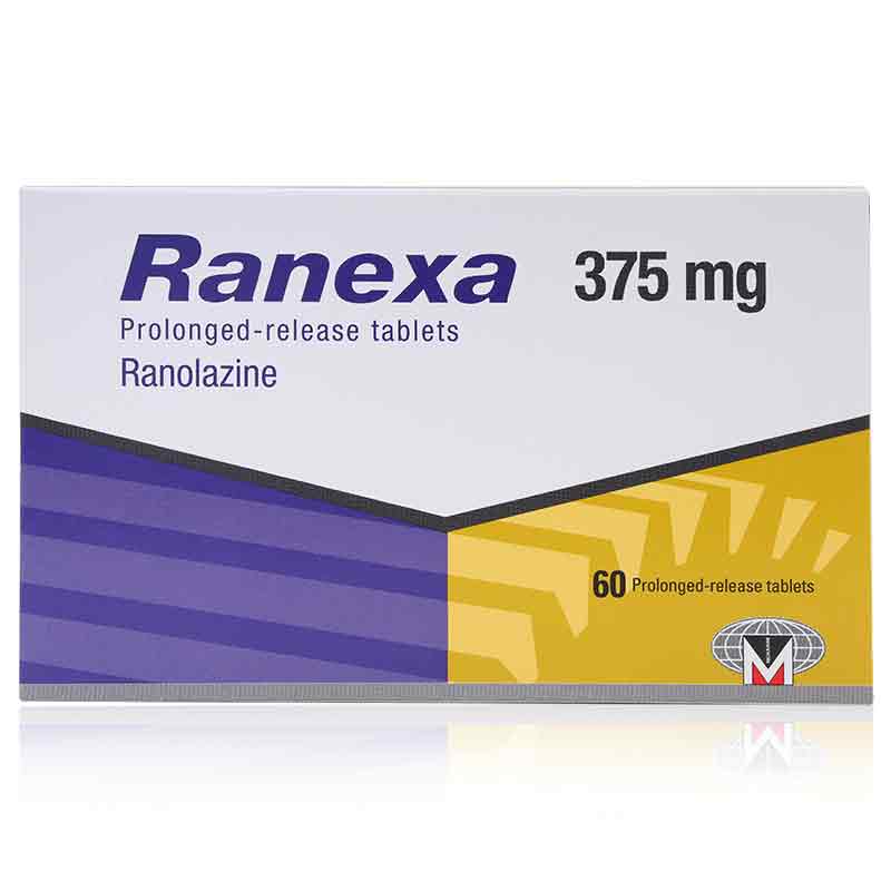  Ranexa® 375 mg Tablets (60 Tablets) – Ranolazine for Chronic Angina