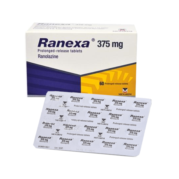  Ranexa® 375 mg Tablets (60 Tablets) – Ranolazine for Chronic Angina