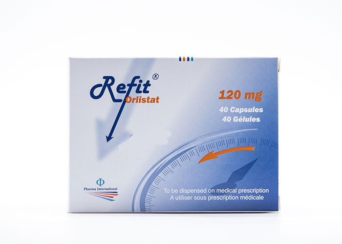 Refit® 120 ملغ 40 كبسولة – أورليستات لدعم إدارة الوزن وحجب الدهون