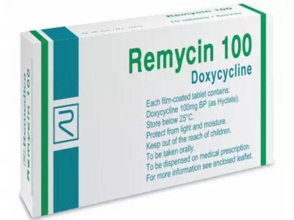 Remycin 100 mg doxycycline 10 capsules for bacterial infection treatment