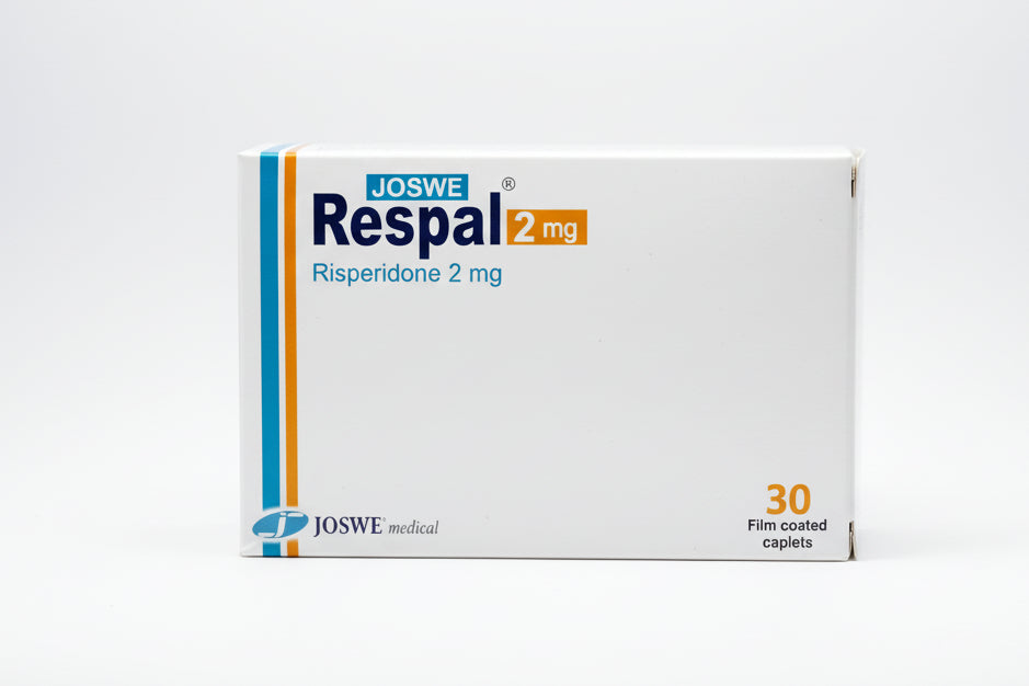 Respal 2 mg tablets 30 risperidone atypical antipsychotic schizophrenia bipolar disorder treatment