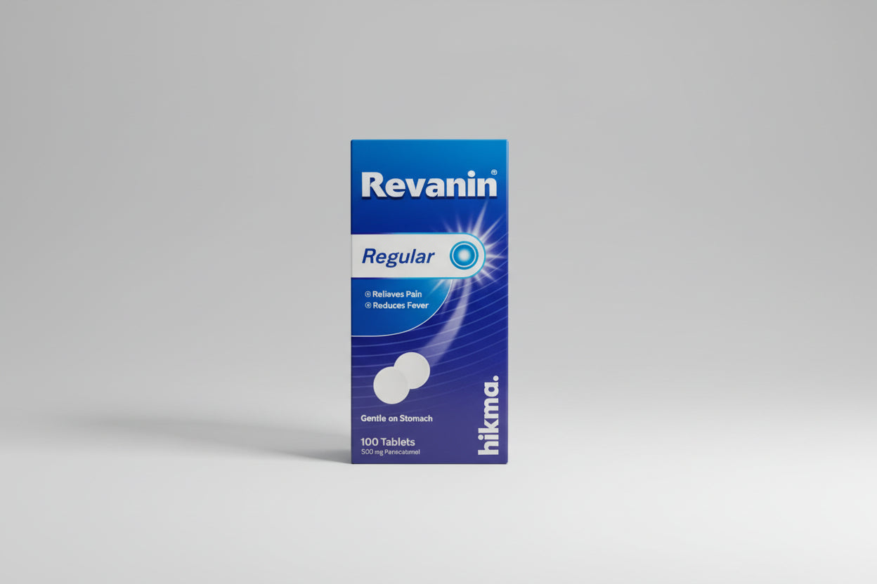Revanin 500 mg tablets paracetamol pain and fever relief 100 tablets